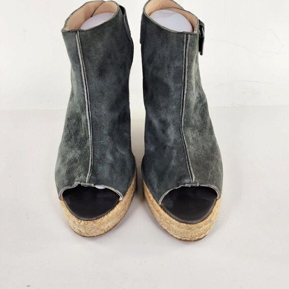 Elyse Walker Women's Lesley Suede Espadrille US 9.5 Dark Midnight Wedge Sandals - Picture 2 of 11